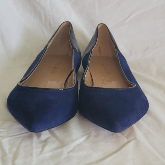 Talbots Blue Suede & Black Patent shoes , flats. - Picture 5 of 9